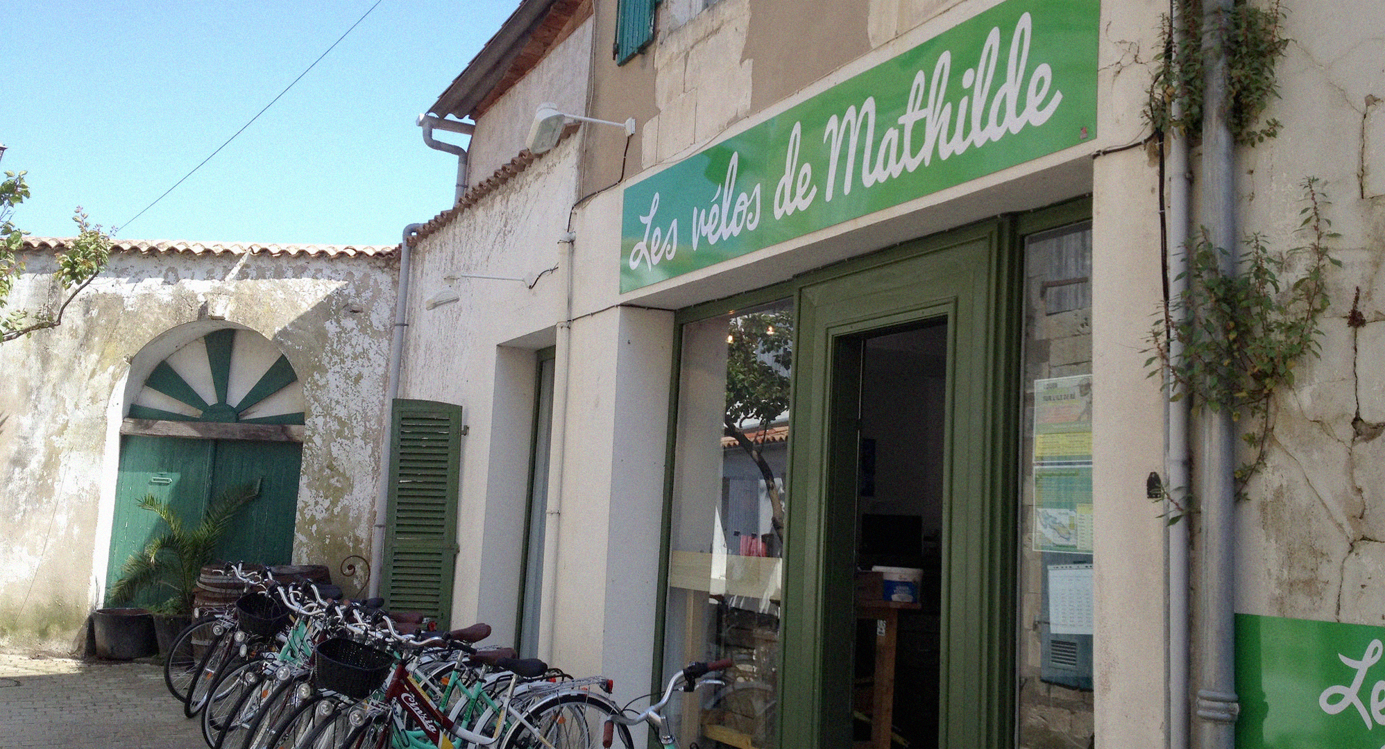 Boutique de location de vélos sur l'Île de Ré