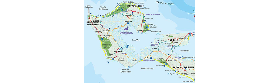 Une carte de l'Ile-de-Ré